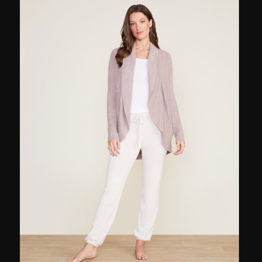 Barefoot Dreams CozyChic Lite Circle Cardigan Taupe Sz. L/XL